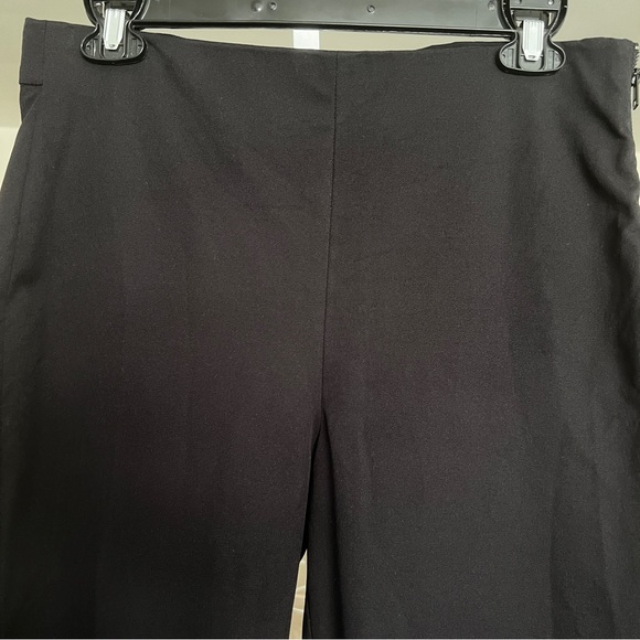 Everlane Black Pants SZ 8 Classic Minimalist Basics Stretch High Rise Side Zip - Picture 3 of 7